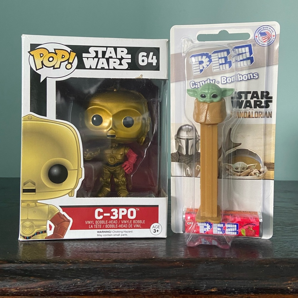 - Star Wars Funko Pop C-3PO & Yoda Pez Dispenser NIB